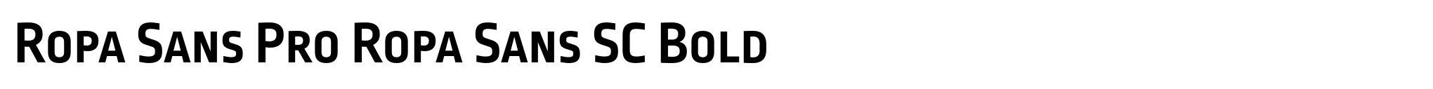 Ropa Sans Pro Ropa Sans SC Bold image
